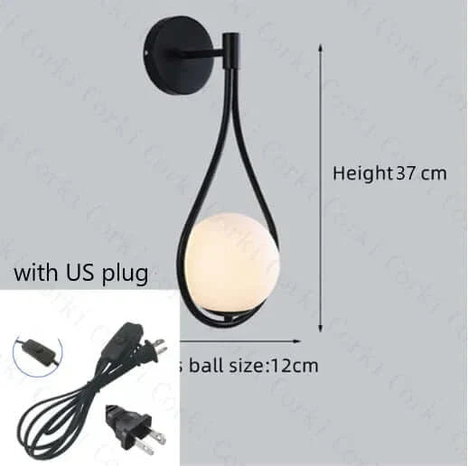 Junips | Drop Luxury Glass Ball Wall Light