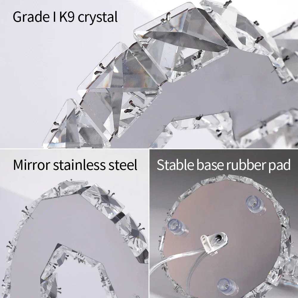 Junips | AmbientShine | Modern Crystal Table Lamp