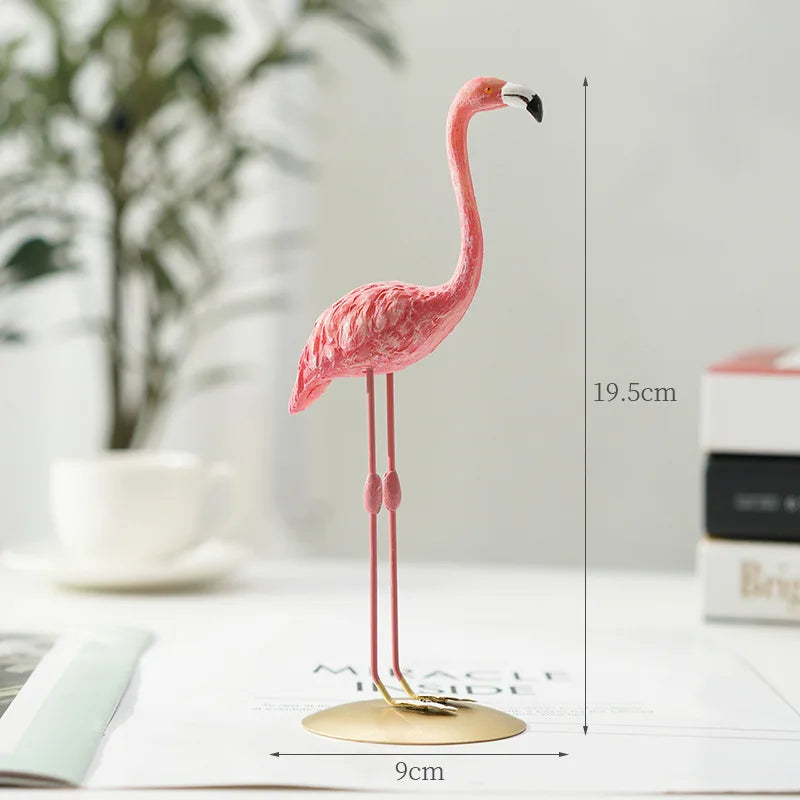 Junips | Nordic Flamingo Figurine Figure Statue Sculpture Living Room Office Wedding Party Ornaments Home Decor Decoration Accessories