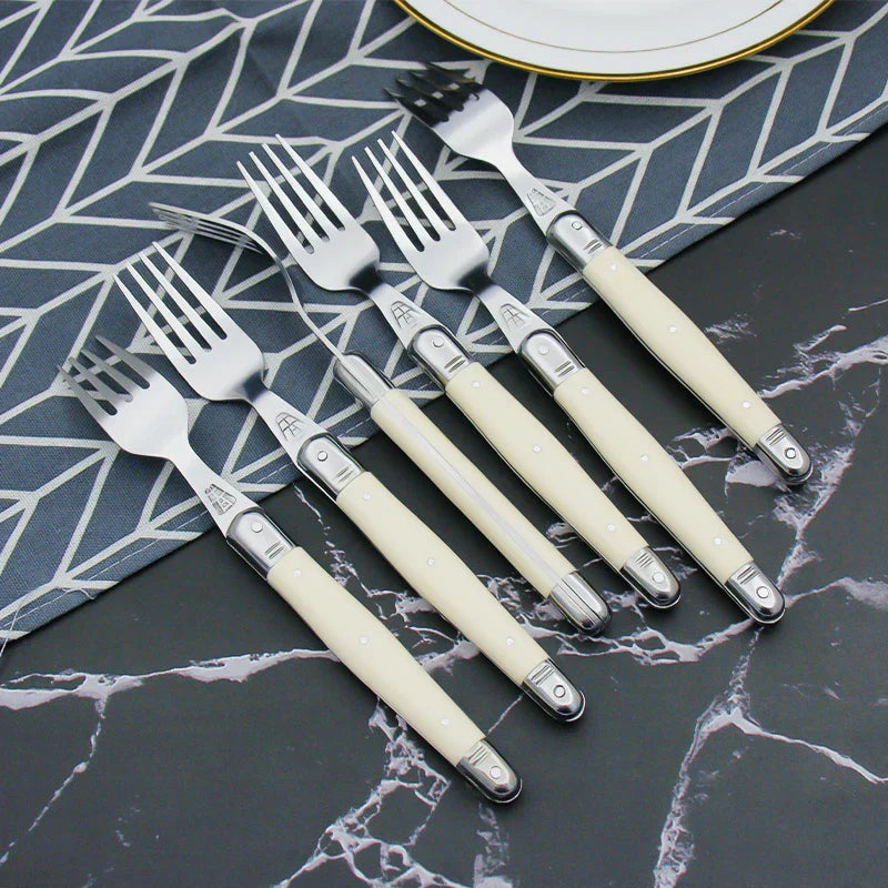 Junips | IvoryElegance – Luxury Laguiole Cutlery Set with Timeless Style