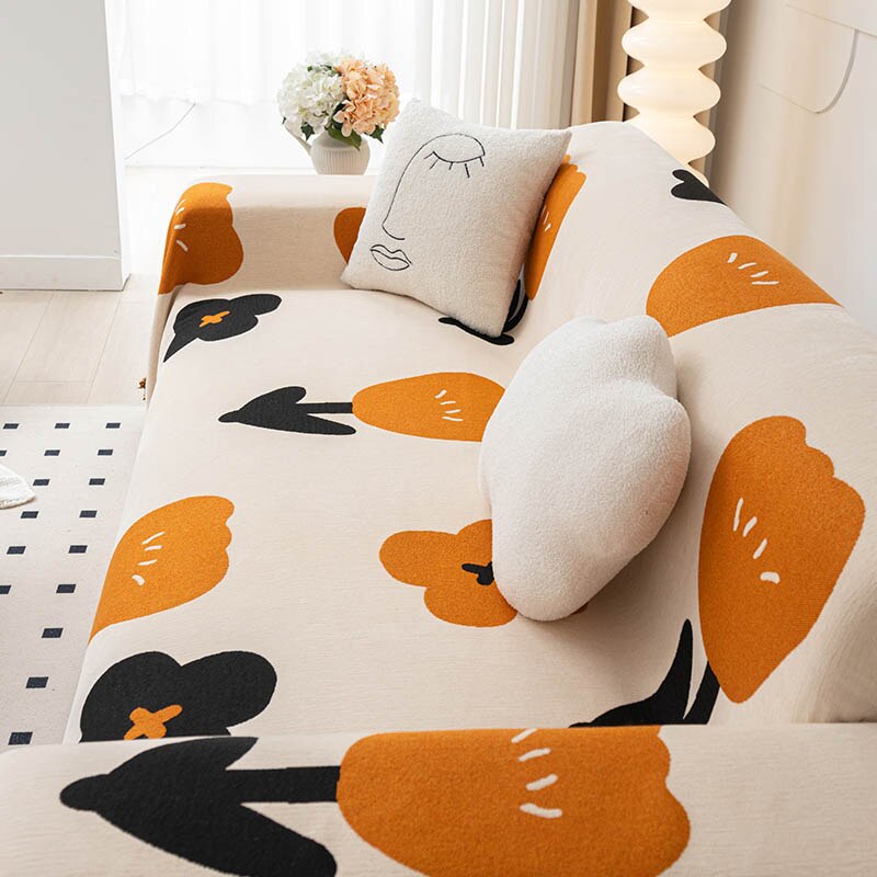 Junips | Floral Blossom Non-Slip Modern Sofa Cover