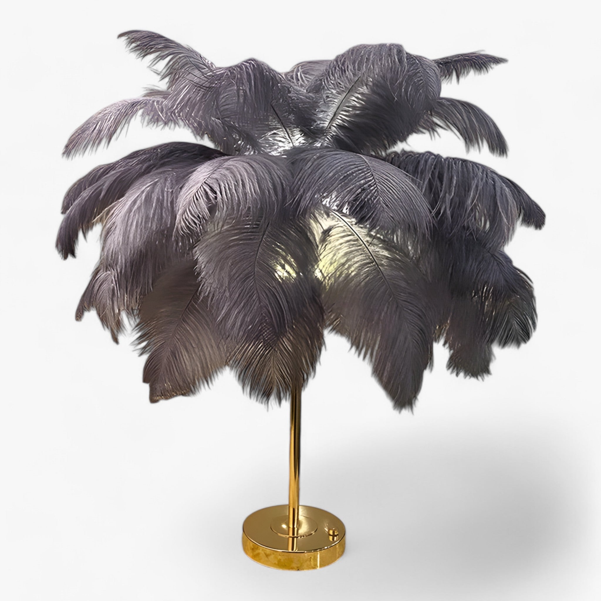 Junips | FeatherGlow | Table lamp with touch control - LED with feathers for weddings and room decoration