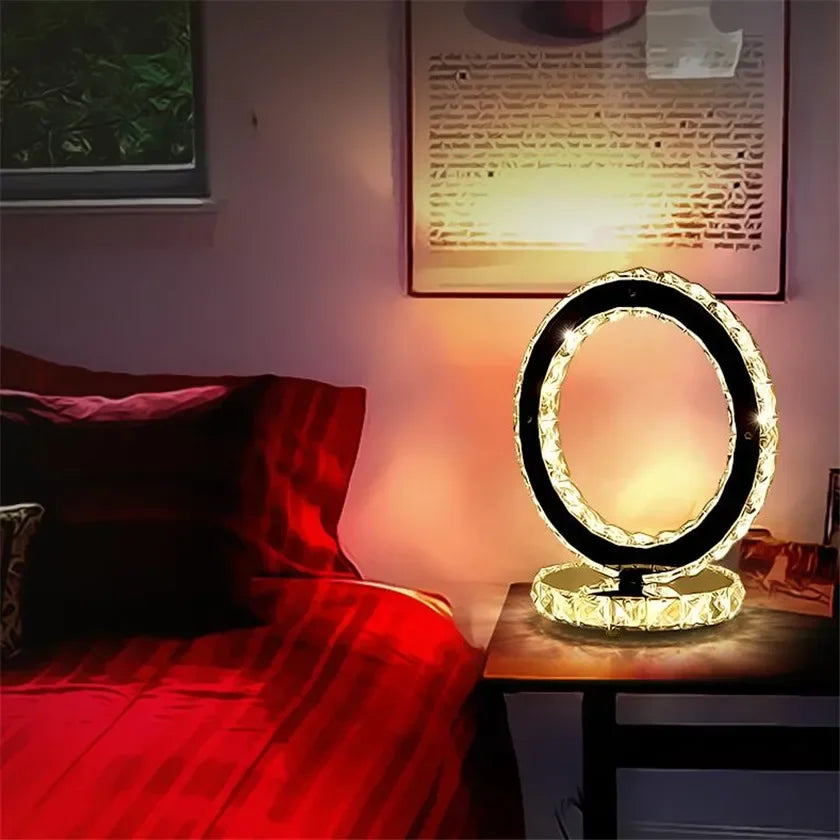 Junips | AmbientShine | Modern Crystal Table Lamp