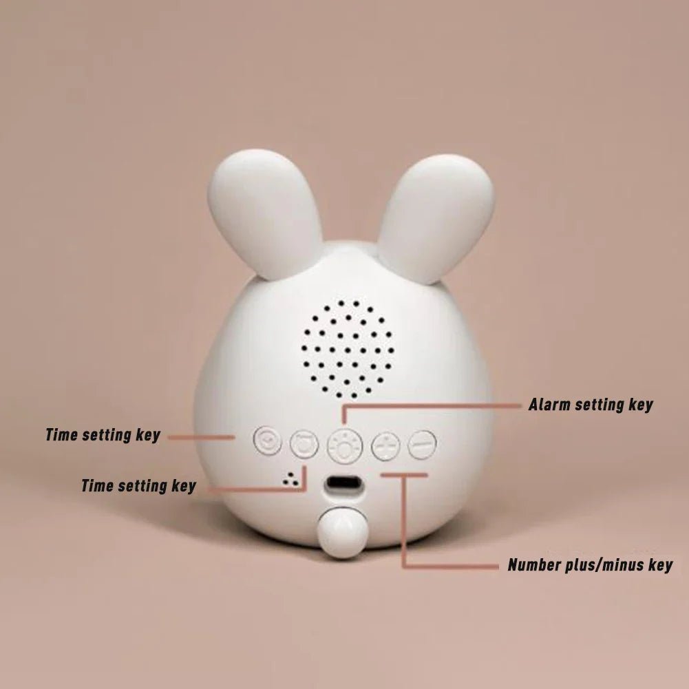 Junips | WakkerKonijn – Kids alarm clock with LED night light and playful rabbit design