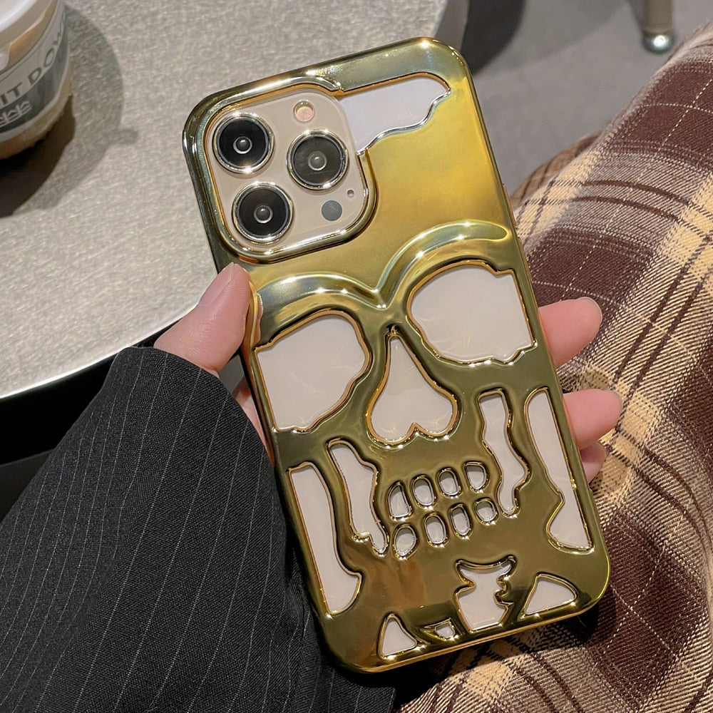 Junips | Gothic Midnight Skull Phone Case