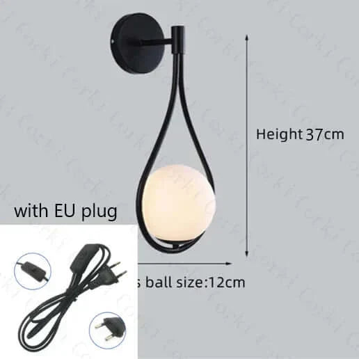 Junips | Drop Luxury Glass Ball Wall Light
