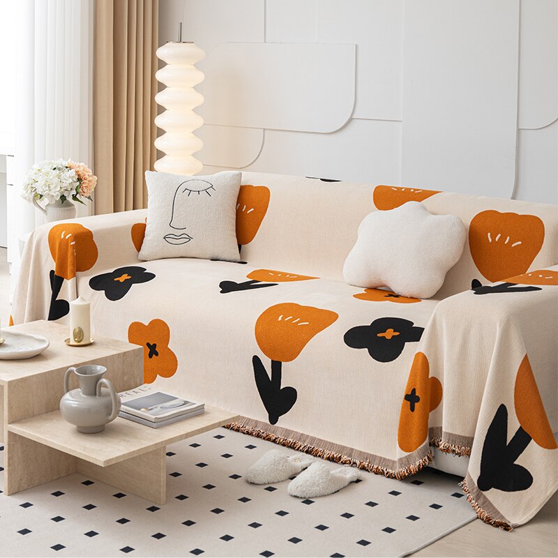 Junips | Floral Blossom Non-Slip Modern Sofa Cover