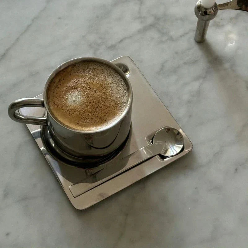 Junips | Stainless Steel Coffee Cup and Tray