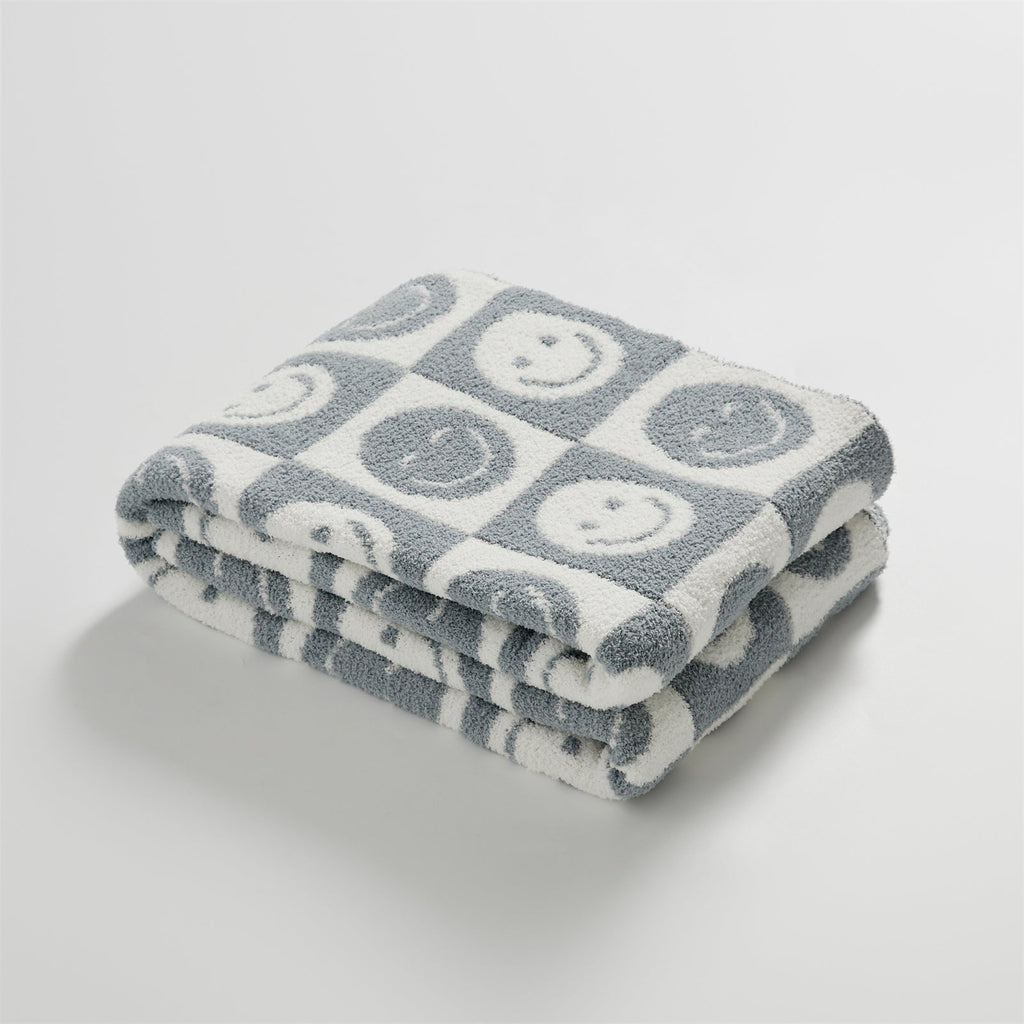 Junips | Smiley Checked Blanket