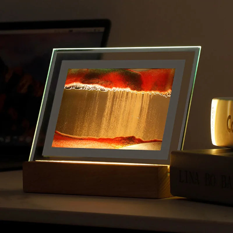 Junips | Sand Art LED Quicksand Artistic Table Lamp