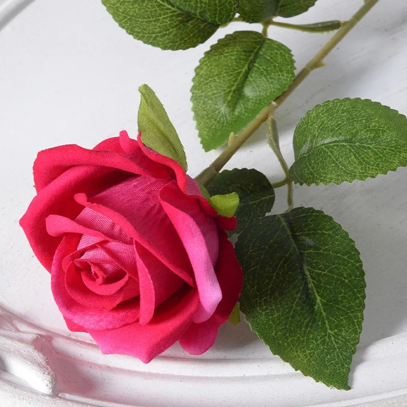 Junips | 20 pieces Realistic Velvet Silk Rose Bouquet