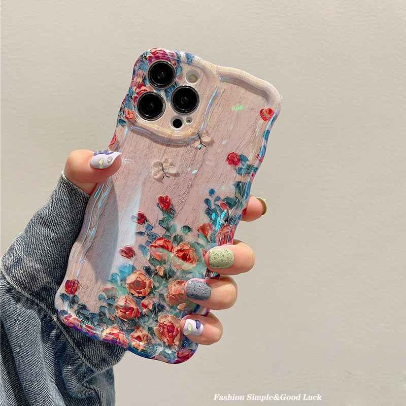 Junips | Blossom Glow Floral Pattern iPhone Case