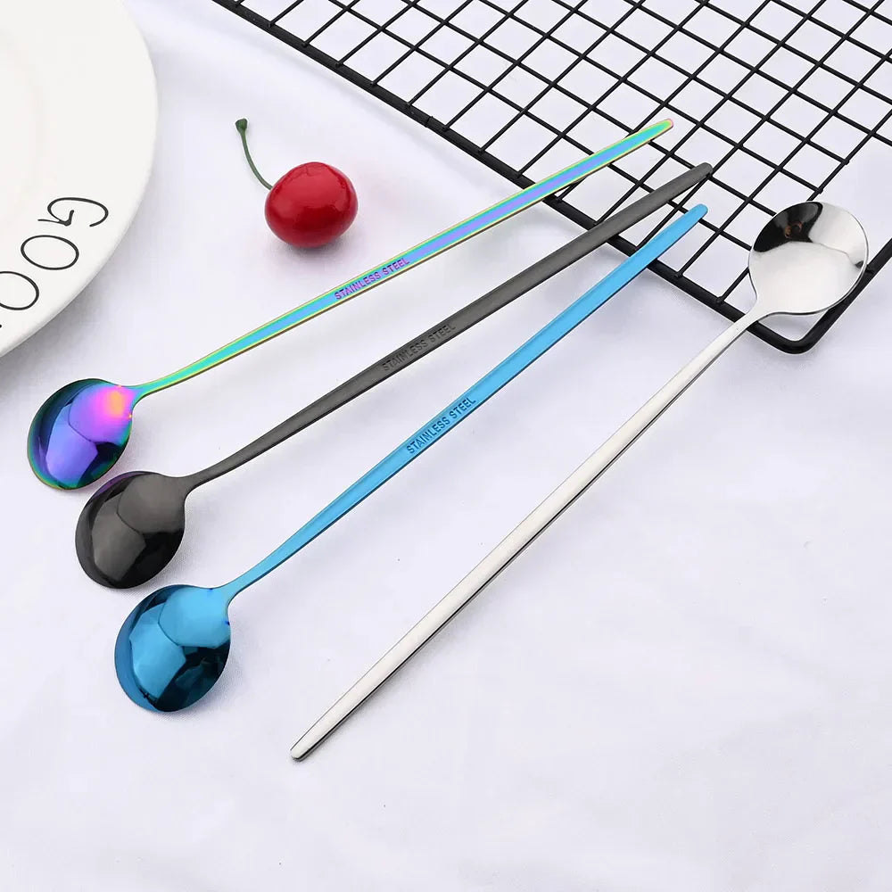 Junips | Golden 6-piece Long Handle Spoon Set