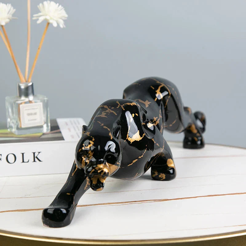 Junips | Elegant Jaguar Stone Sculptor