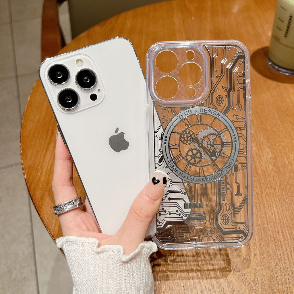 Junips | Transparent Mechanical Clock Magsafe iPhone Case