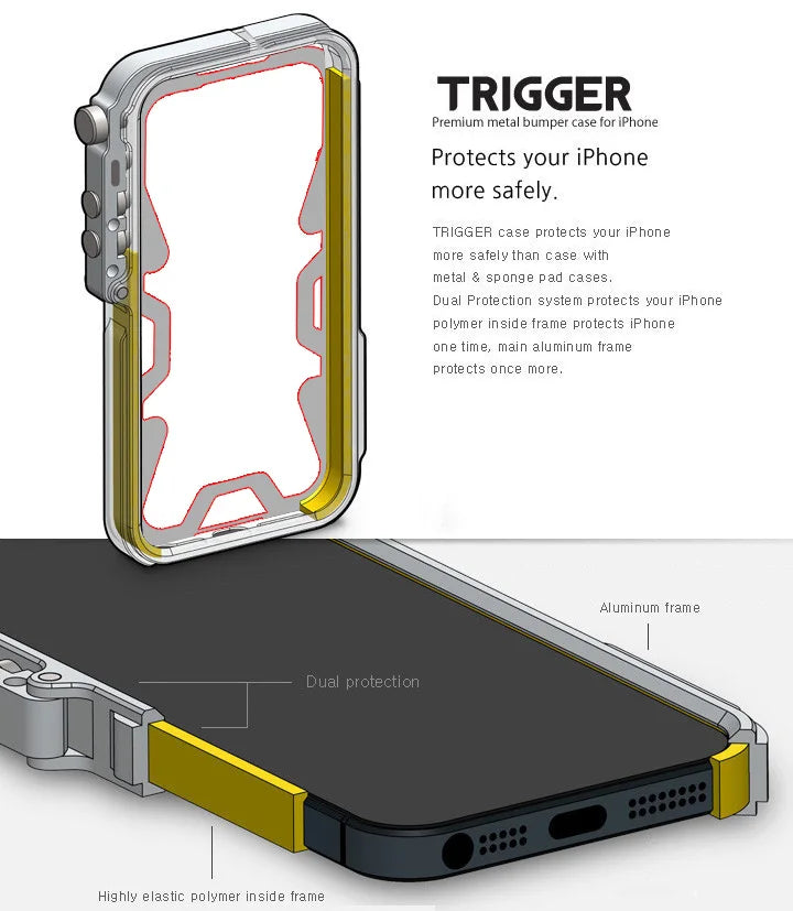 Junips | Tactical Grip Shockproof Alloy Frame iPhone Case