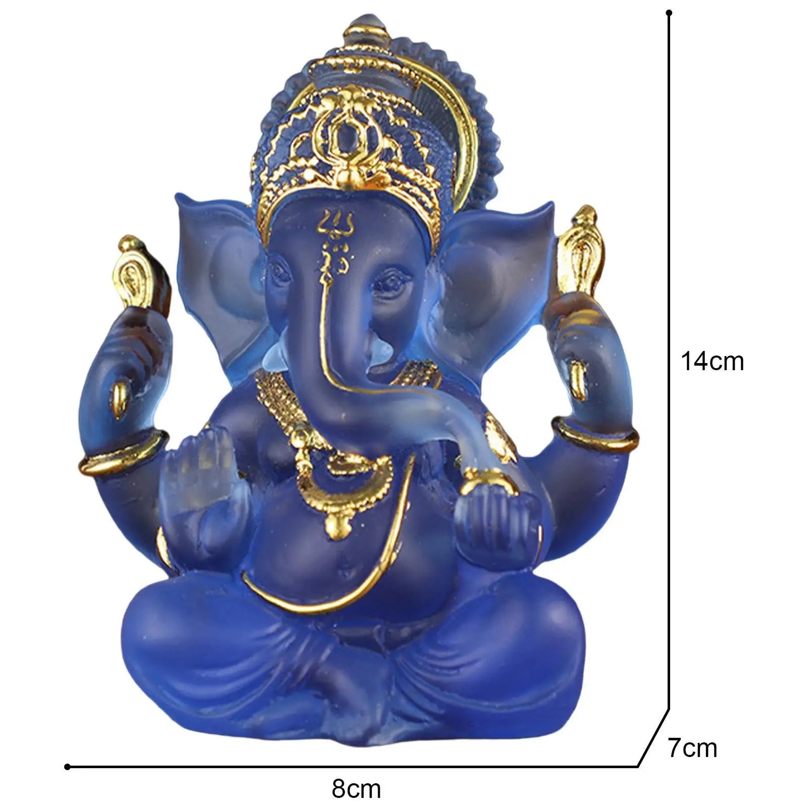Junips | Rare colored semi-transparent Ganesh statues for luck in your home