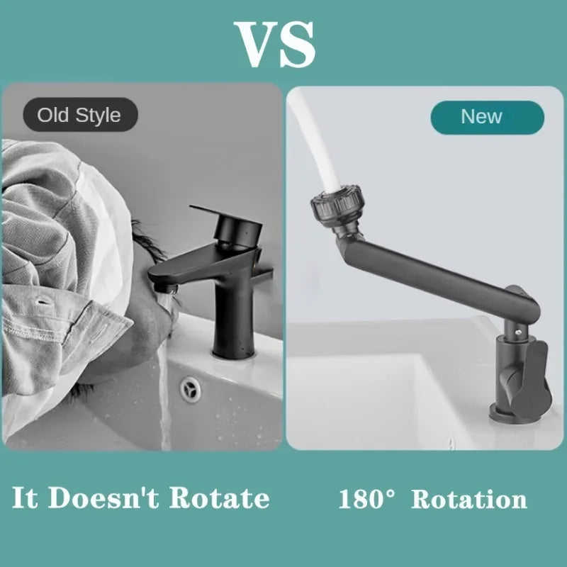 Junips | Spray water protected mechanical universal swivel arm faucet