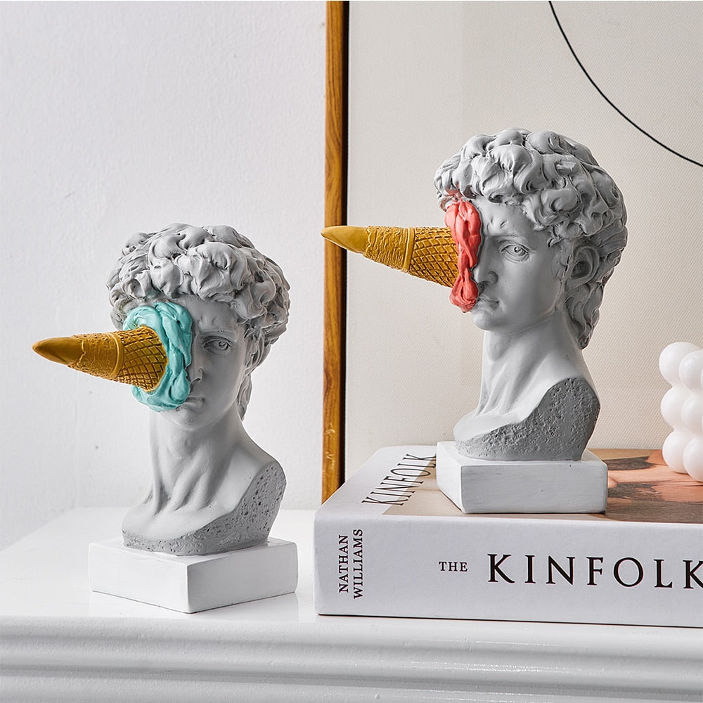 Junips | David Figurine with Ice Cream Home Decoration Sculpture