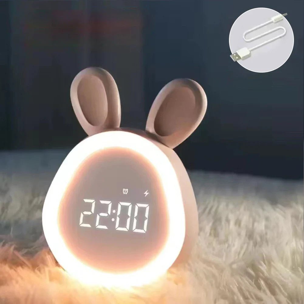 Junips | WakkerKonijn – Kids alarm clock with LED night light and playful rabbit design