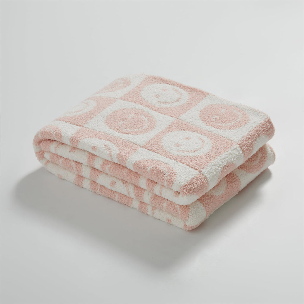 Junips | Smiley Checked Blanket