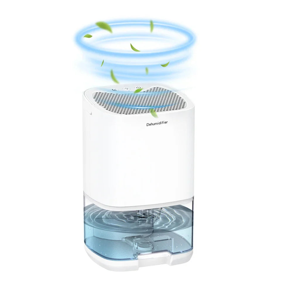 Junips | 1000ml Portable 2-in-1 Dehumidifier with Air Filter & Night Light – Aveline