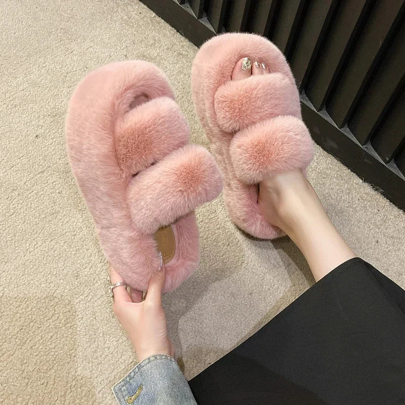 Junips | FuzzyElegance - Soft Slippers for Women
