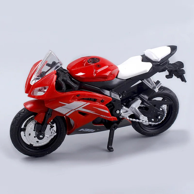 Junips | 1:18 Scale Yamaha R6 Alloy Roller Sportbike Figures Diecasts Kids Toy Motorcycle Racing Model Replicas Collector's Gift for Boys