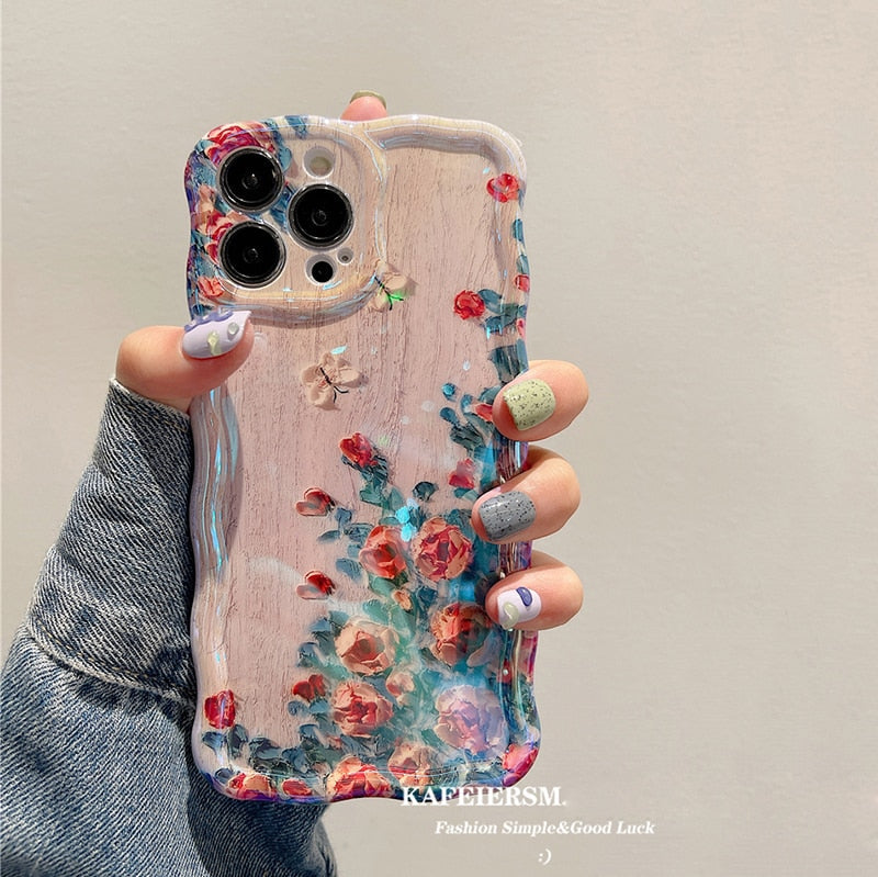 Junips | Blossom Glow Floral Pattern iPhone Case