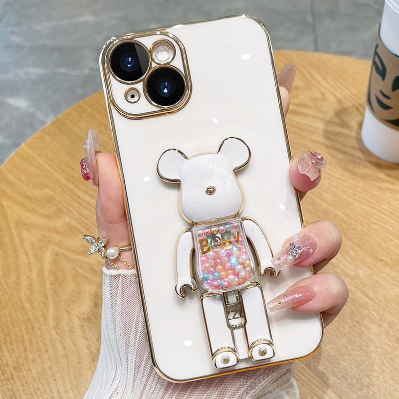 Junips | Bear Lover Colorful 3D Doll Phone Case