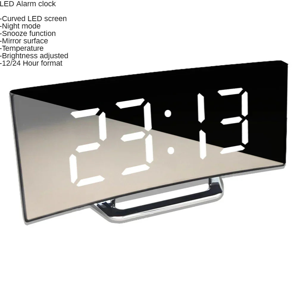 Junips | Curved Screen Digital Alarm Clock