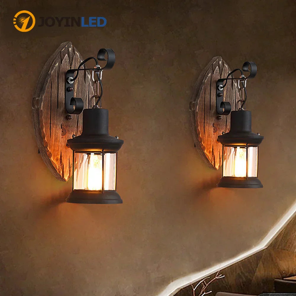 Junips | Retro Lantern Lamp Industrial Lantern Wall Light