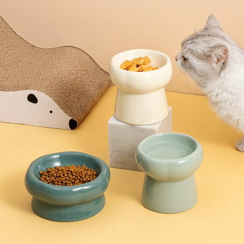 Junips | Luna Ceramic Elevated Cat Bowls