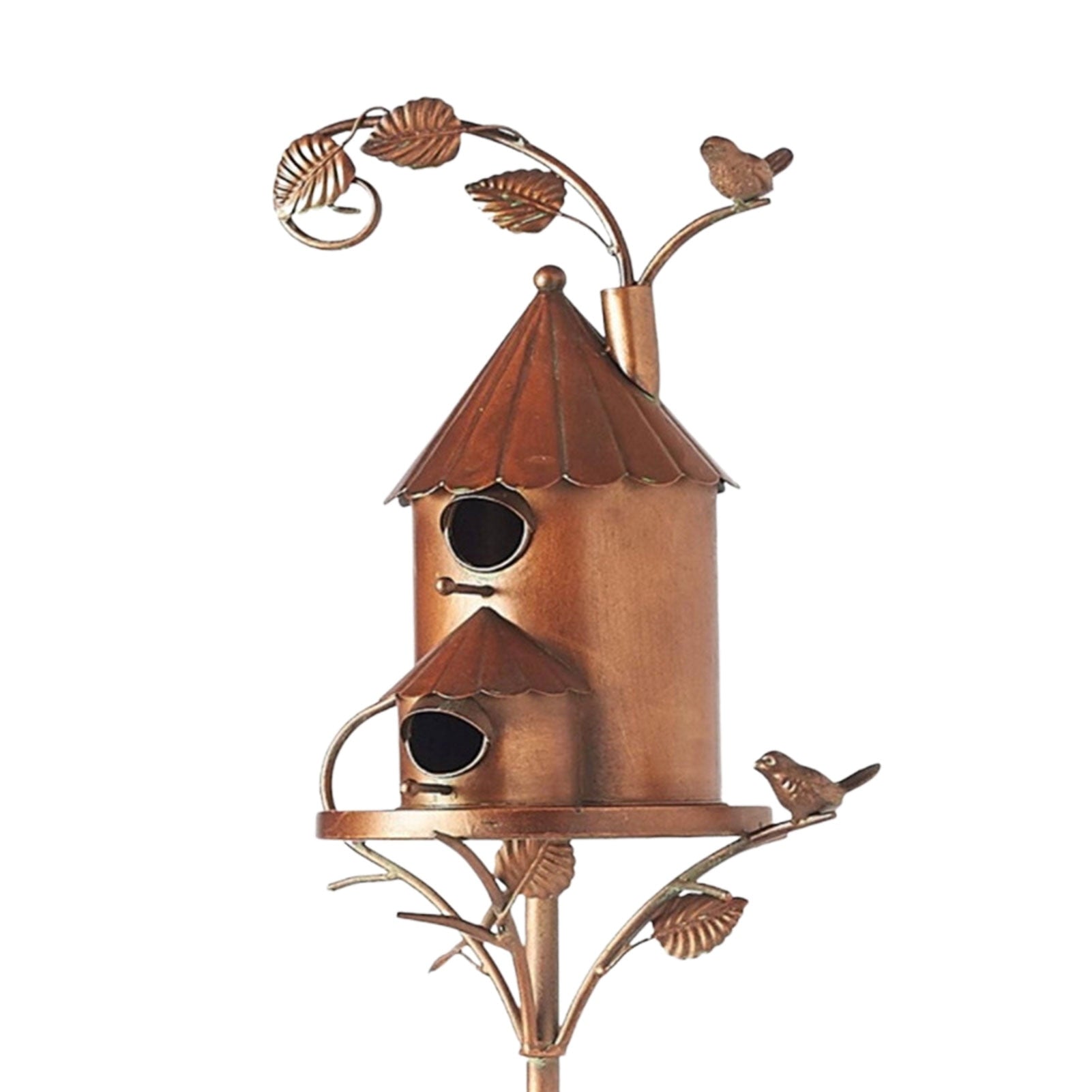 Junips | Metal art birdhouse garden stake - Talart
