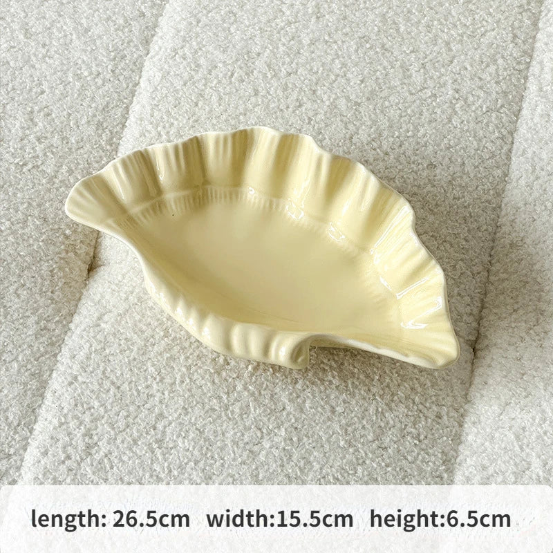 Junips | Cream Ceramic Shell Plate