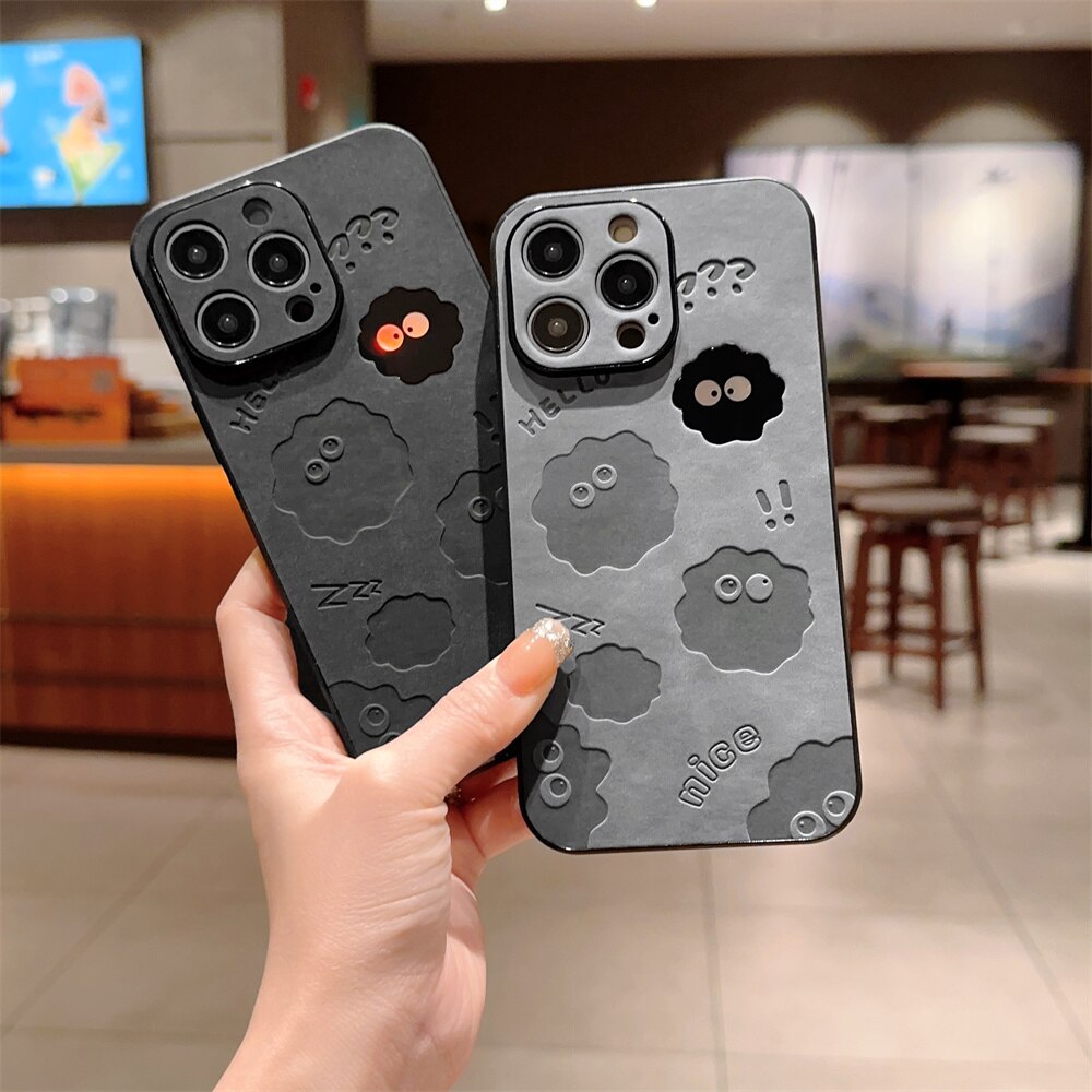 Junips | Cute Monster Shockproof Leather iPhone Case