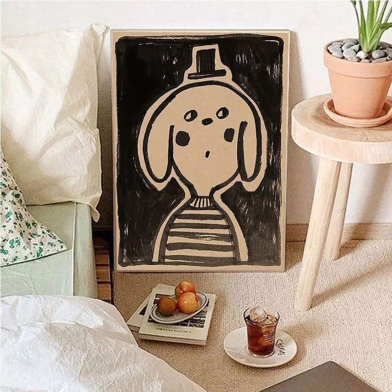 Junips | Vintage Cartoon Canvas Art