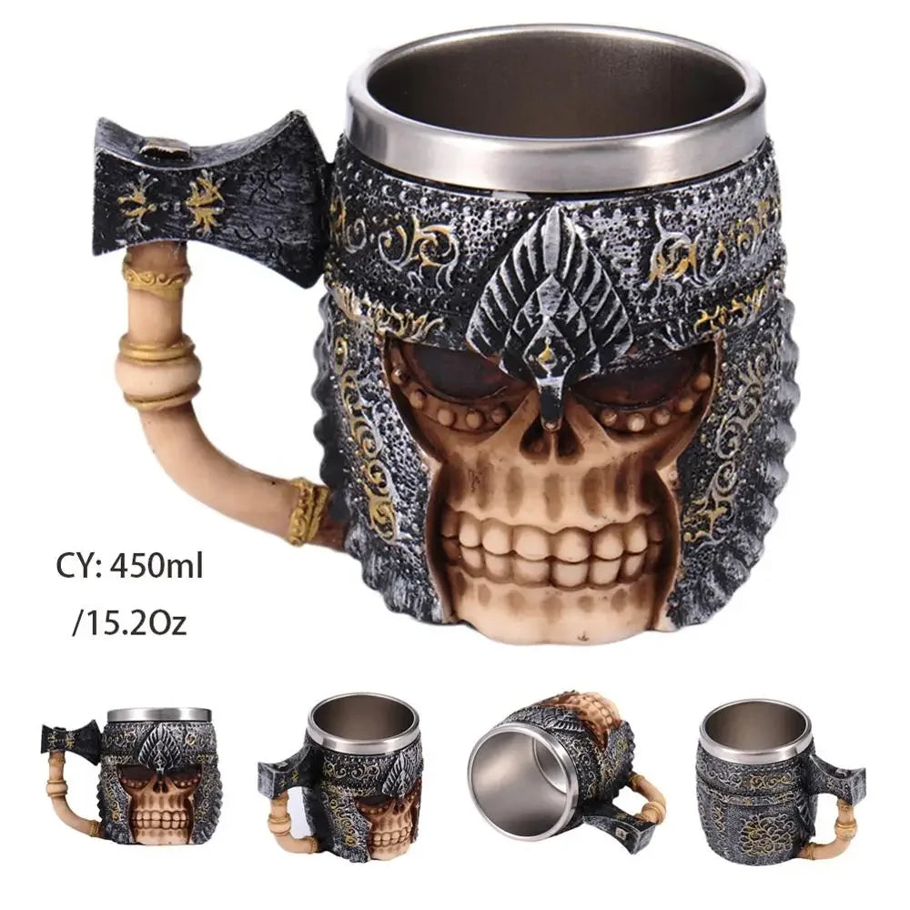 Junips | Medieval Dragon Resin Stainless Steel Mug as Coffee Mug or Tea Mug