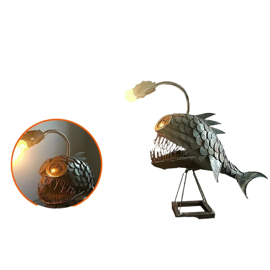 Junips | Table lamp - RusticFish - Adjustable lighting - Handmade artistic charm