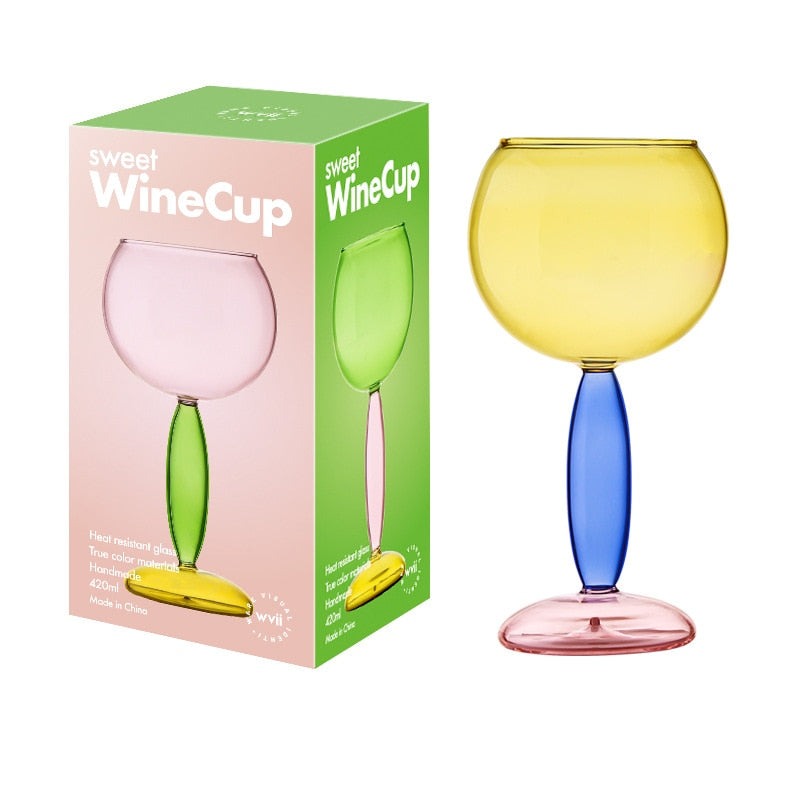 Junips | Borosilicate 3-Color Glassware - Wine Glass