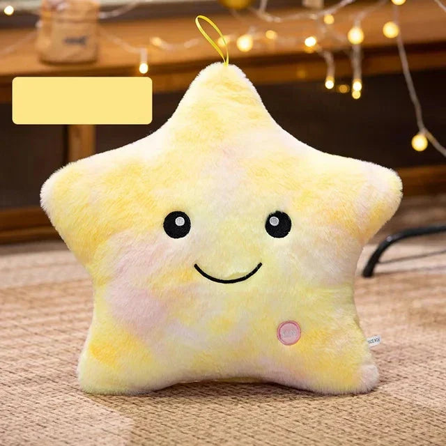 Junips | LED Star Plush Light - Soft Glow Star Pillow Doll, Plush Toy for Kids & Home Decor, Perfect Birthday Gift