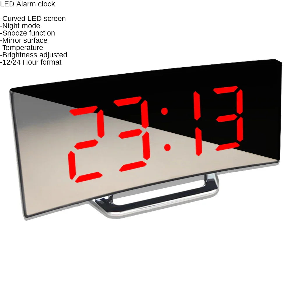 Junips | Curved Screen Digital Alarm Clock