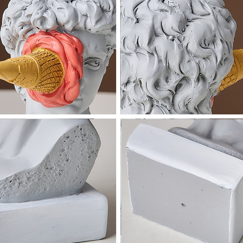 Junips | David Figurine with Ice Cream Home Decoration Sculpture