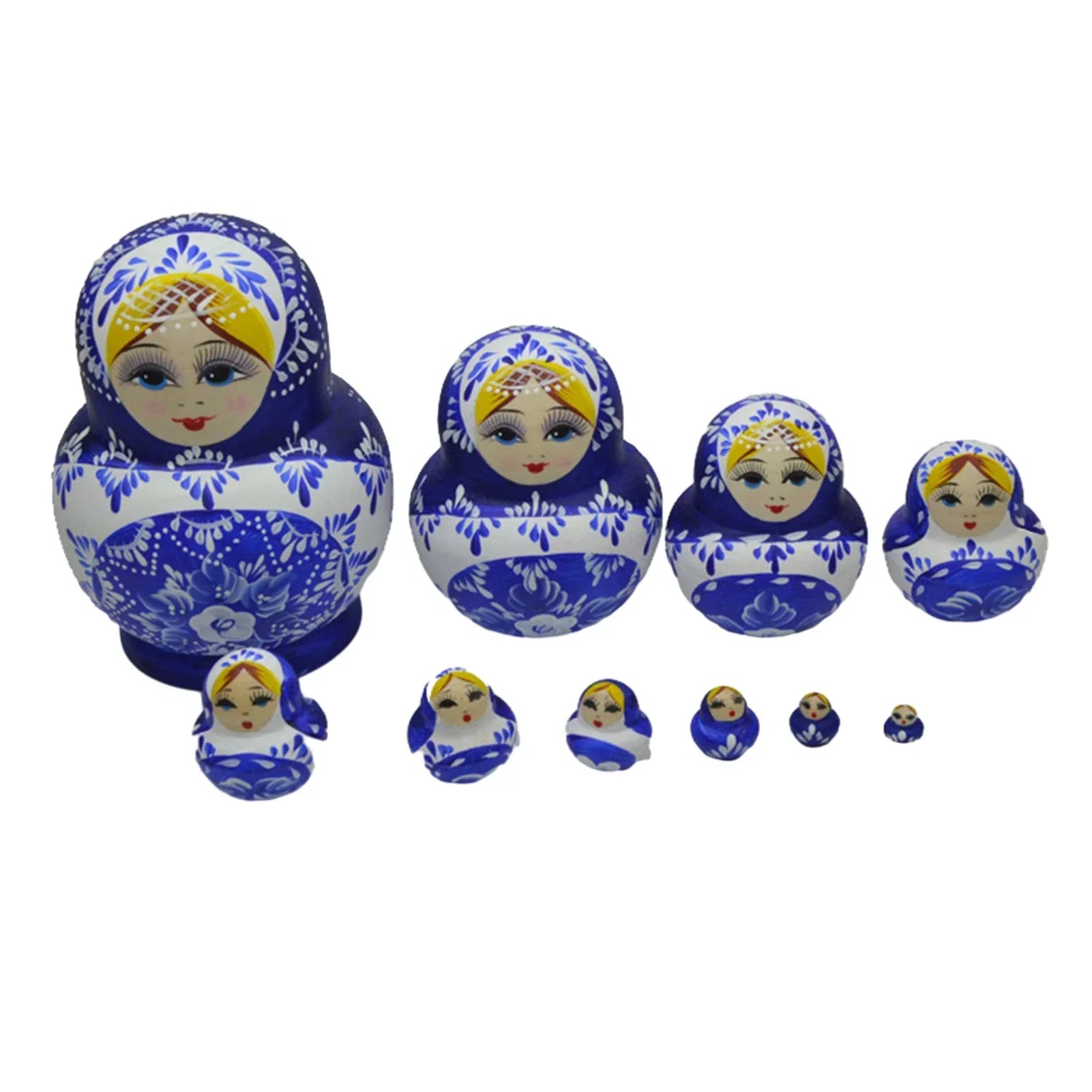 Junips | 10 pieces/set wooden Russian matryoshka dolls