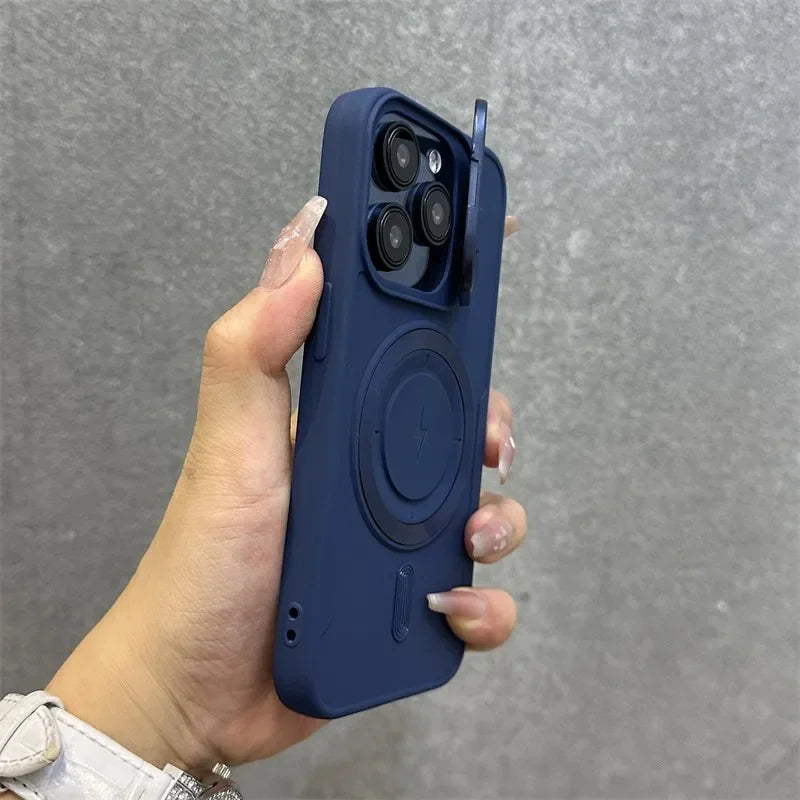 Junips | Magnetic Soft Wrist Bracket Lens Cover iPhone Case