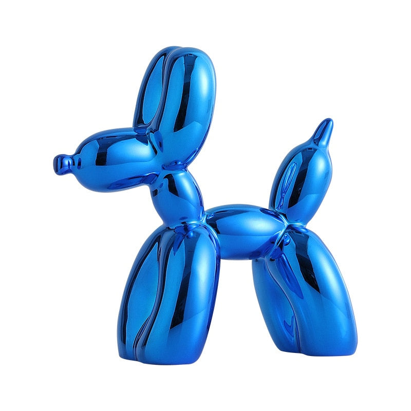 Junips | Balloon Dog Sculpture, Balloon Art Statue, Mini Collectible Figurine, Home Decoration, Resin Figure, Desk Accessories, Room Decoration