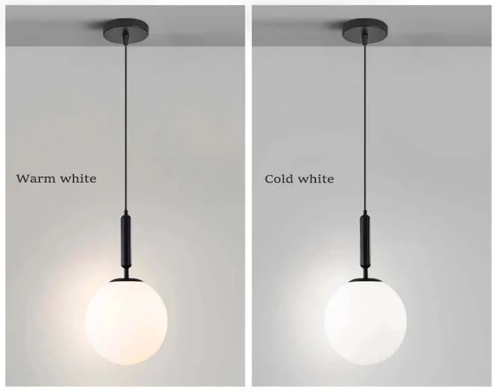 Junips | Mid-Century Modern Glass Ball Pendant Light