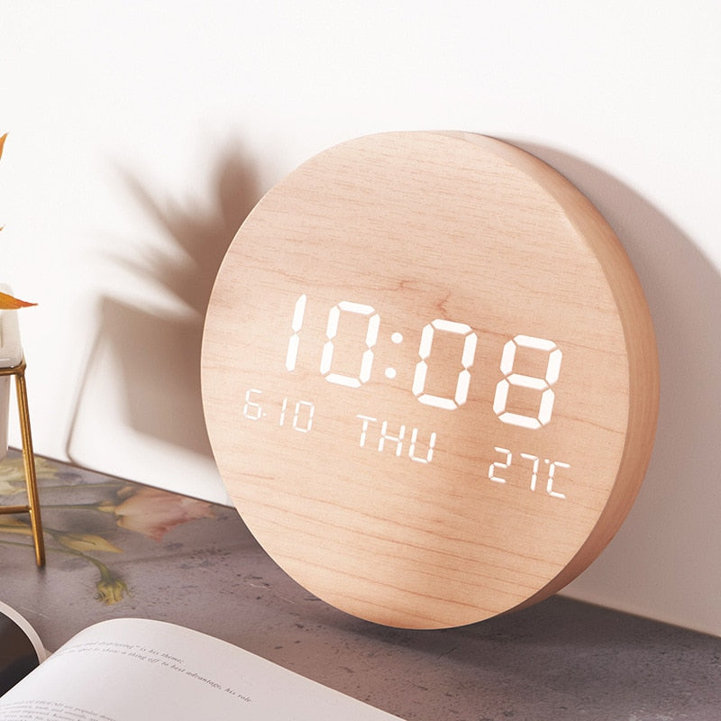 Junips | Wooden Digital Watch - Stylish Watch for Home and Office