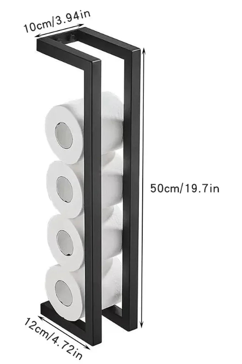 Junips | Slim Black Bathroom Shelf