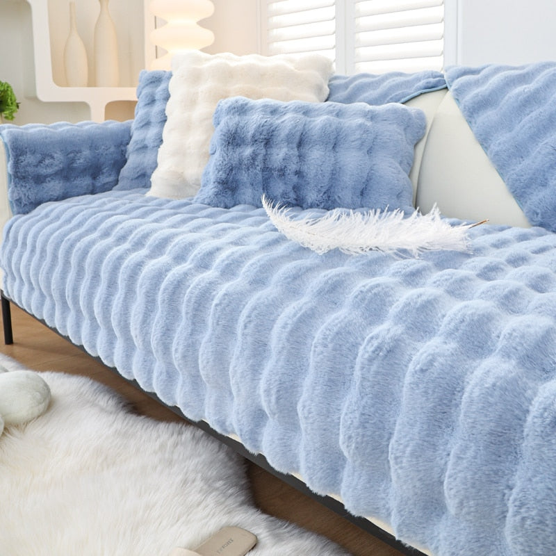 Junips | Snuggly Comfy Plush Sofa Cover